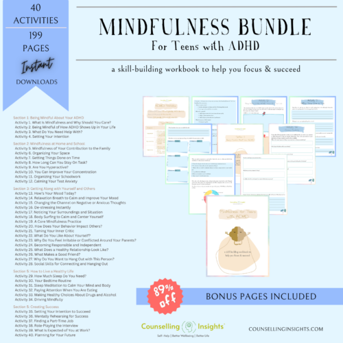 Mindfulness Workbook for Teens with ADHD to Focus & Succeed