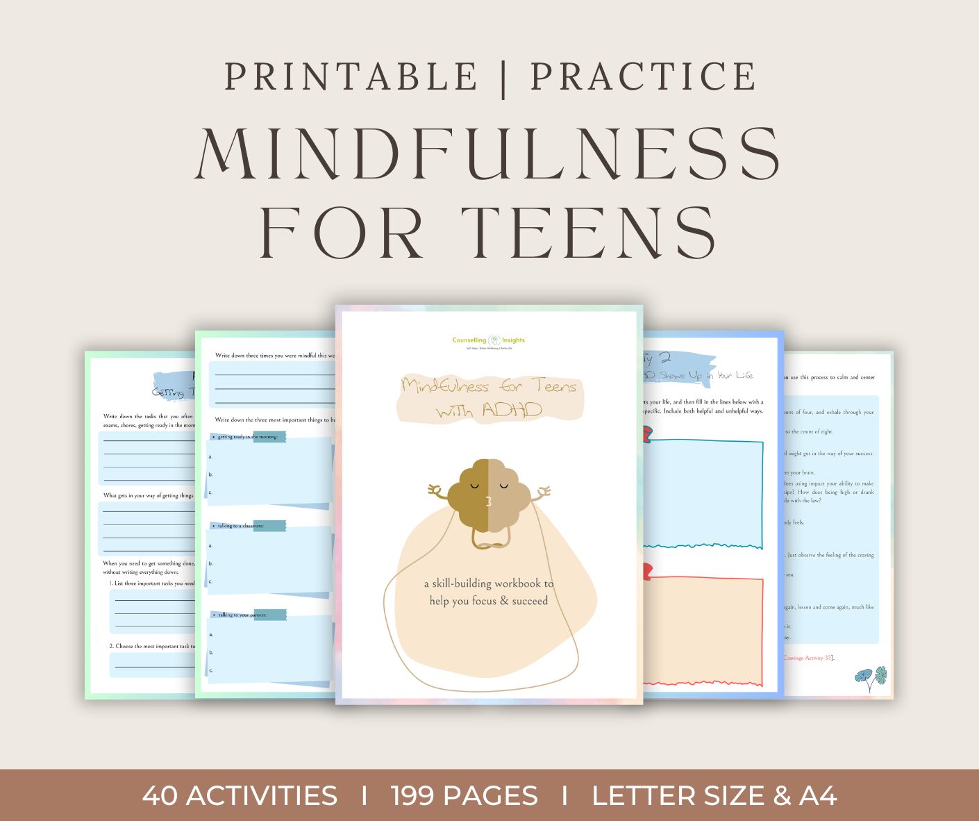 Mindfulness Workbook for Teens with ADHD to Focus & Succeed2