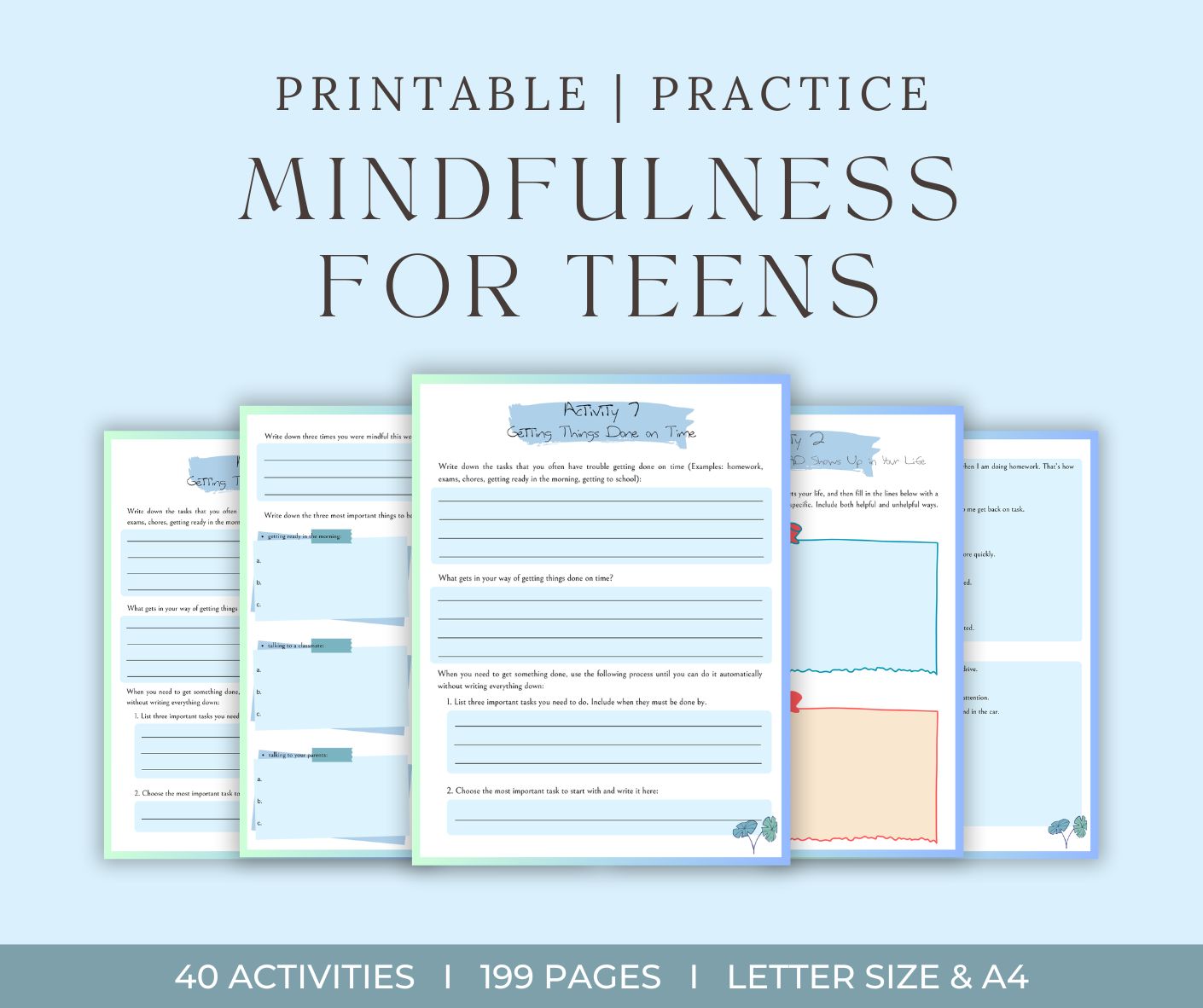 Mindfulness Workbook for Teens with ADHD to Focus & Succeed3